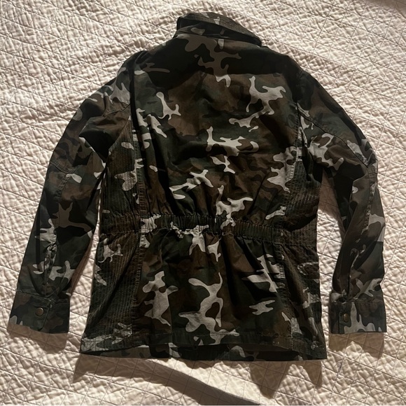 Olive green camo 100% cotton field jacket - L - Picture 4 of 6